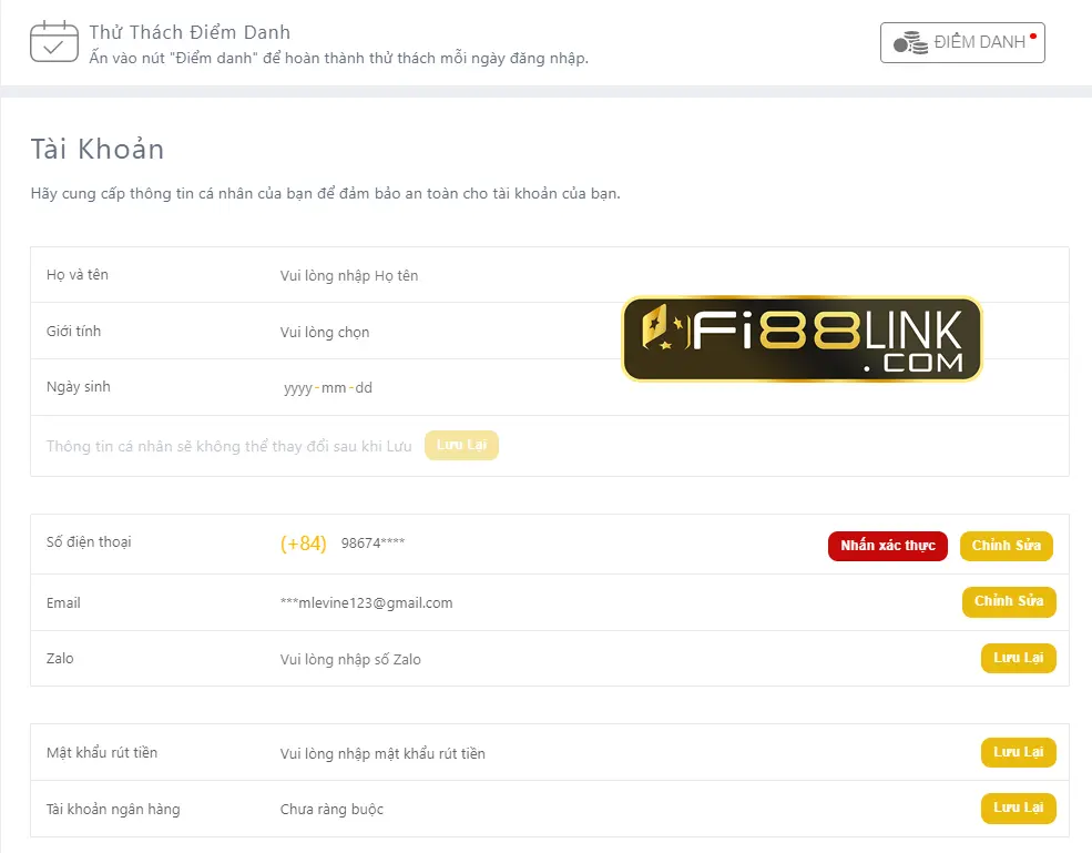Gửi tiền Fi88 - Hướng dẫn cách nạp tiền “nhanh như chớp” 3 lên điểm fi88