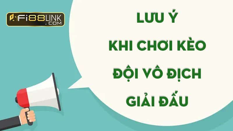 Kèo đội vô địch giải đấu là gì? Định nghĩa và cách chơi 7 Fi88