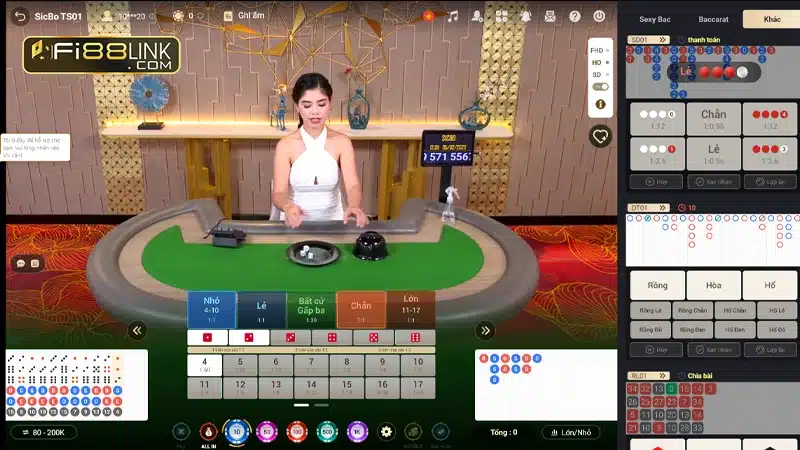 Sảnh ON Casino Fi88 mới được “trình làng” có gì đặc sắc? 3 Sicbo Tranh Tai Ca Cuoc Voi Ty Le Thuong 1 An 1